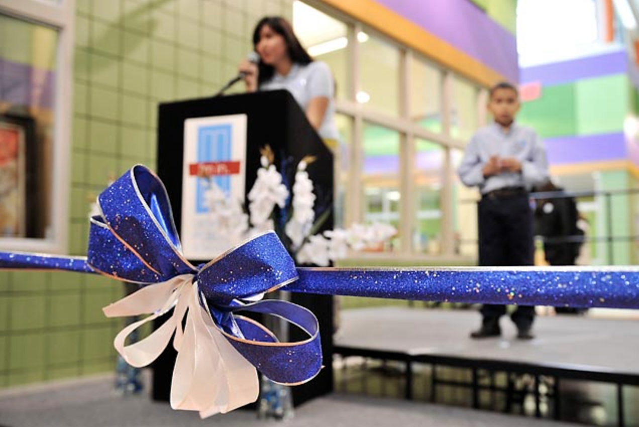 Detroit Public Schools ribbon cutting