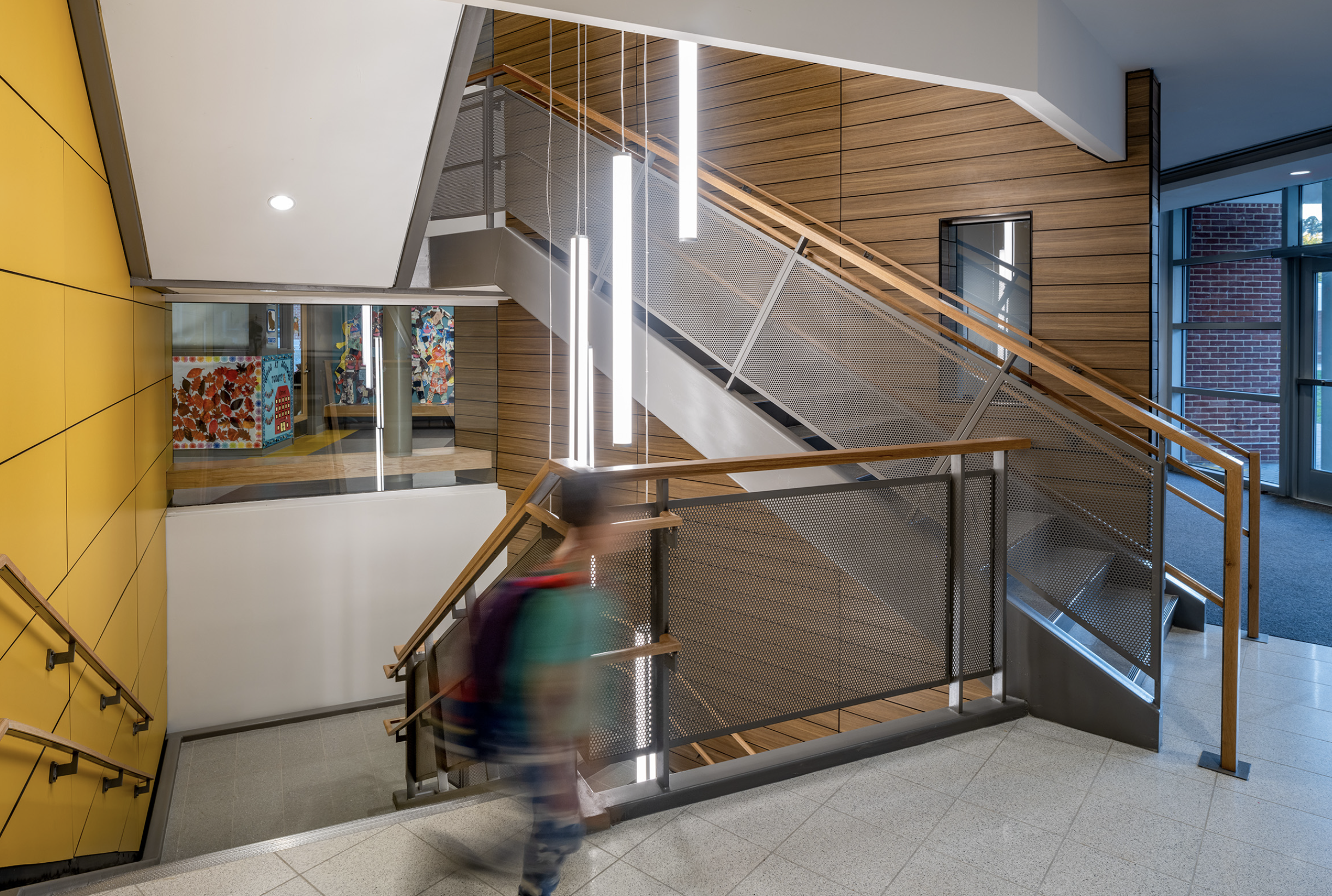 Langley School stairwell