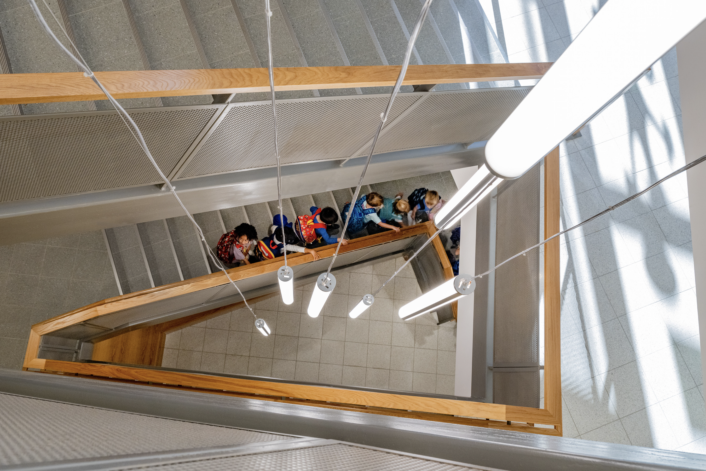 Langley School stairwell