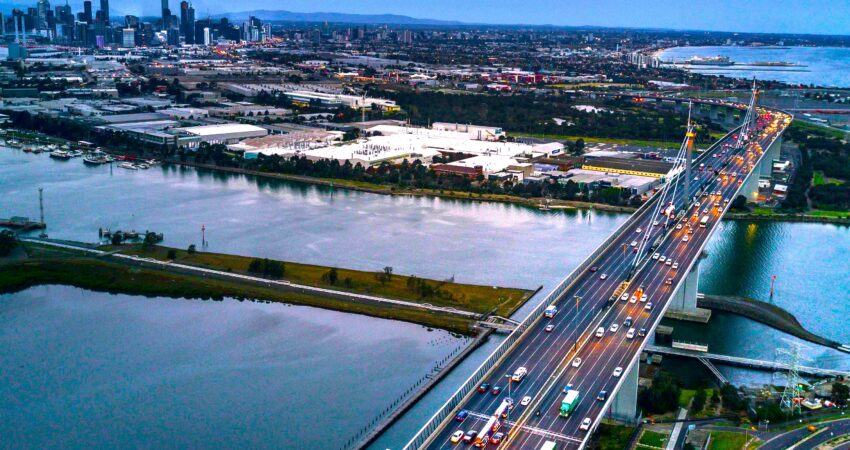 Bridge and river site near downtown