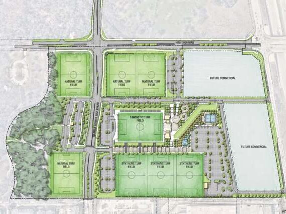 Holford Road Sports Complex schematic