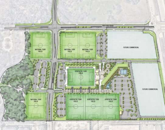 Holford Road Sports Complex schematic